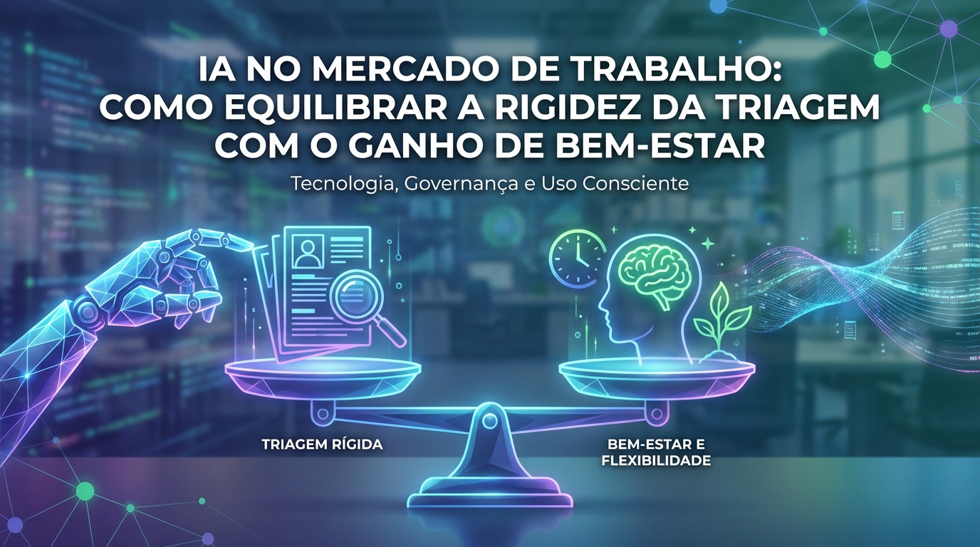 IA no Mercado de Trabalho: Como Equilibrar a Rigidez da Triagem com o Ganho de Bem-Estar