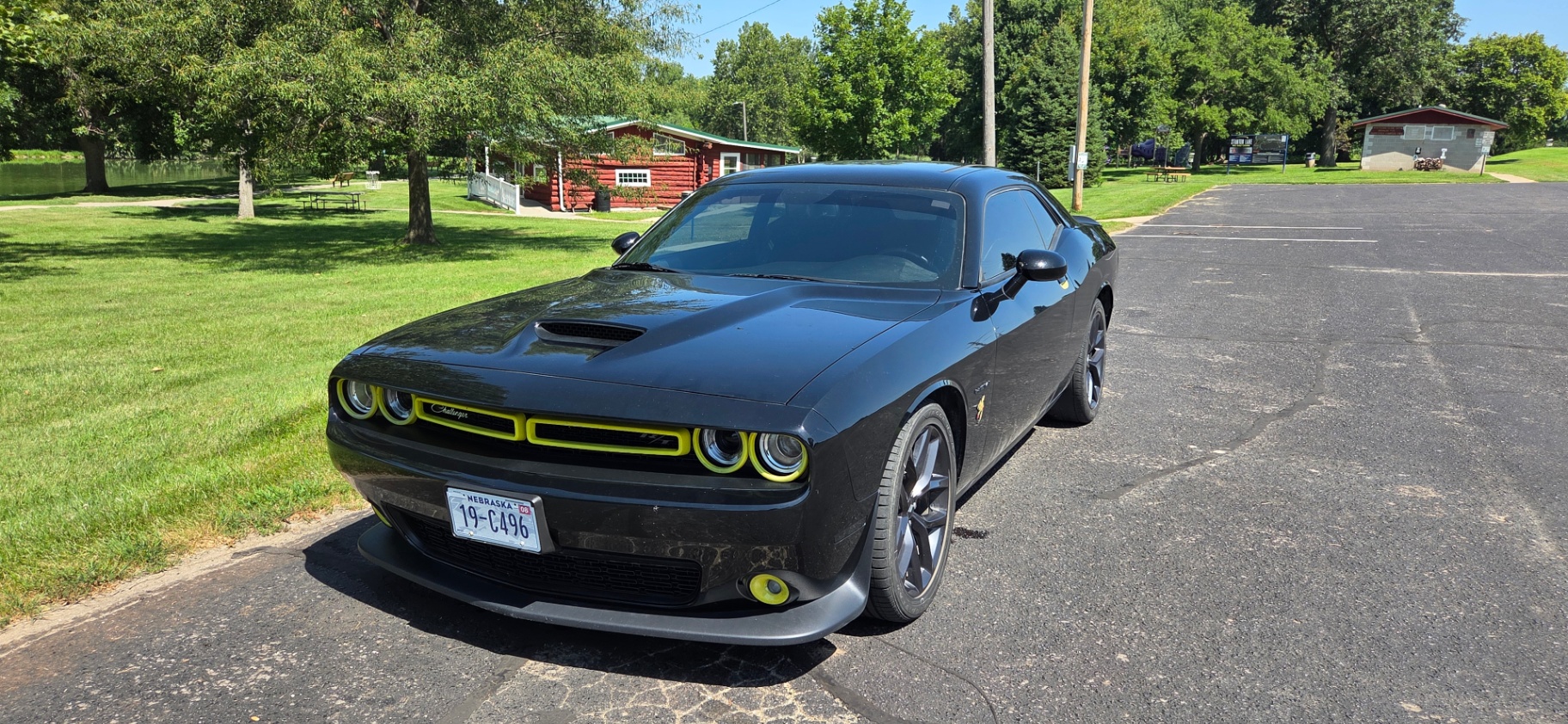 2021 Dodge Challenger R/T black top edition — rebuilt & branded title