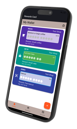 Digital Loyalty Card Illustration