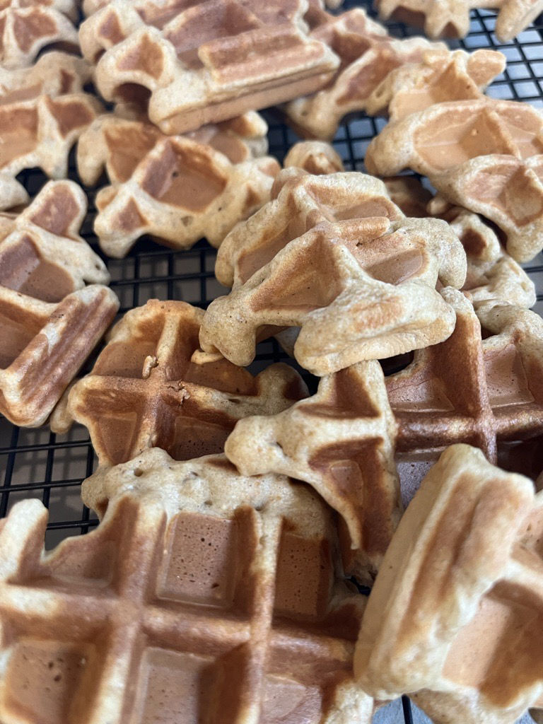 Mini Bananen Waffeln