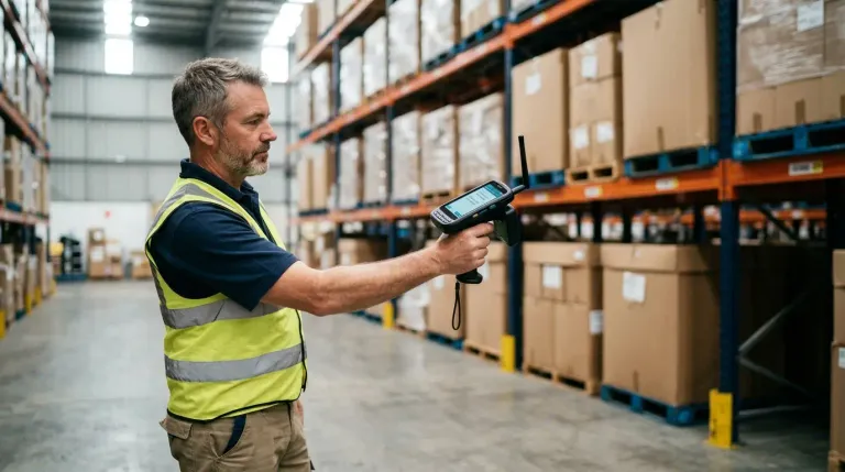 Chainway C72 device used for warehouse audit applications Chainway C72 device used for warehouse audit applications