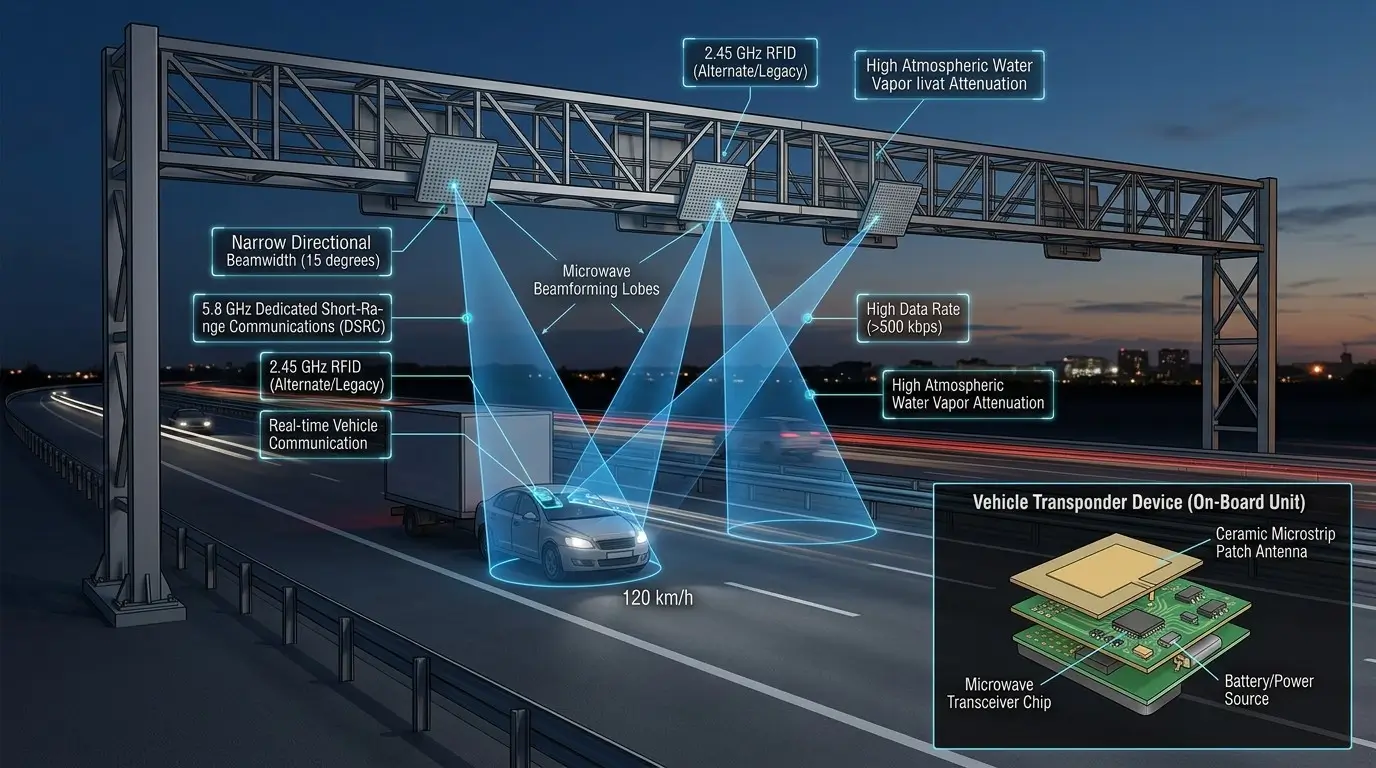 Microwave RFID technology for electronic tolling solutions
