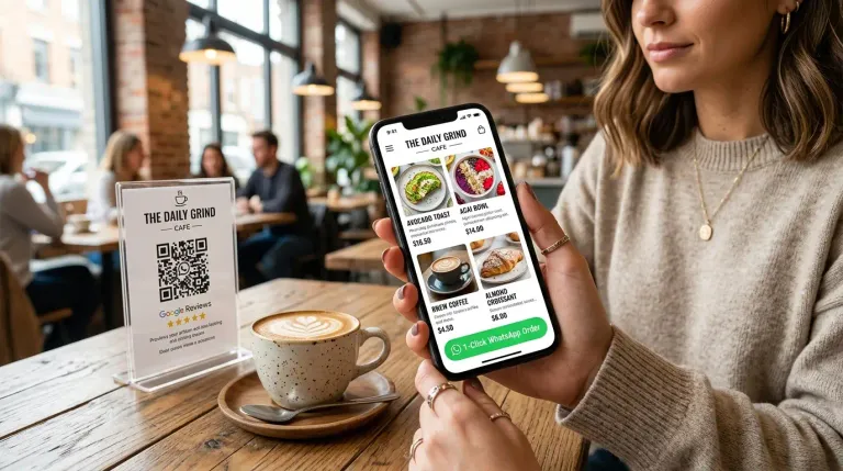 QR code for WhatsApp restaurant ordering QR code for WhatsApp restaurant ordering