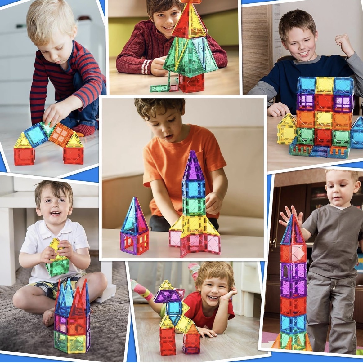 Magnetic Building Tiles – Creative Construction Set With 28 Pcs view 2
