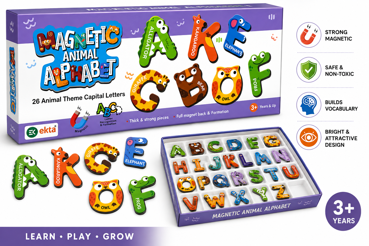 Magnetic Animal Alphabet 