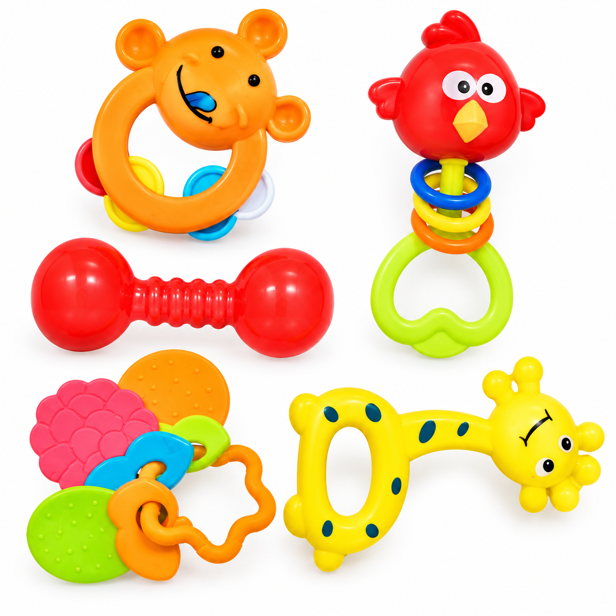 Rattle - 5pcs - Non Toxic