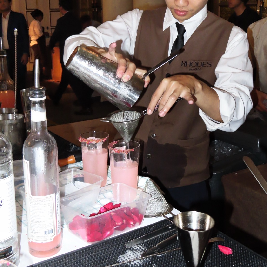 Signature Rhodes cocktails for pop up cocktail catering in Bangkok
