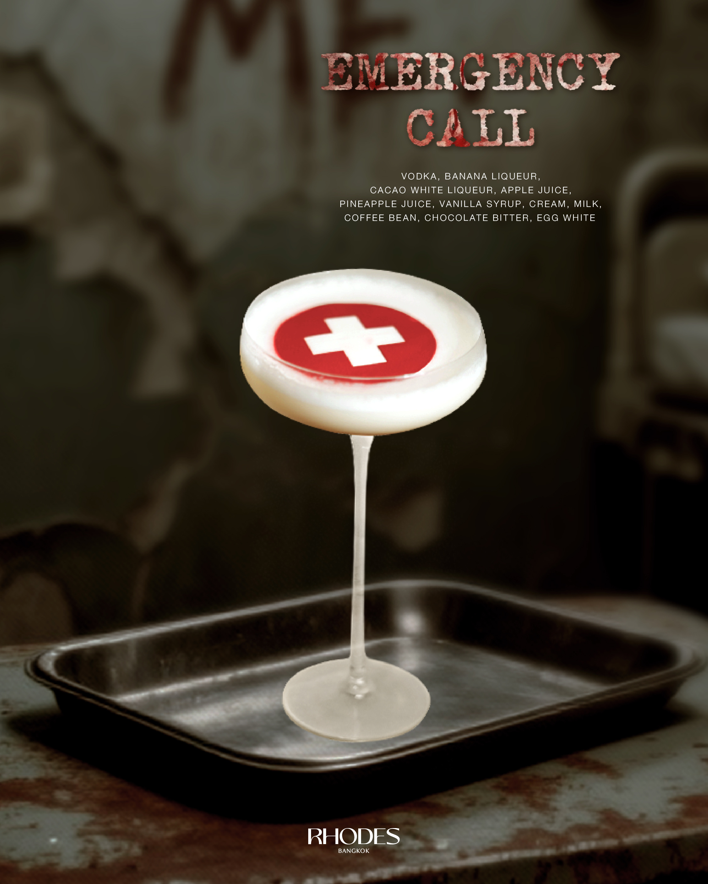 Halloween weekend continues 🏥🩸💉 Get ready @egnever.egnever (straight from 🇮🇩) brings the energy to Ward 49 💥 Saturday, Nov 1 | Rhodes Bangkok x Patrón Experiences