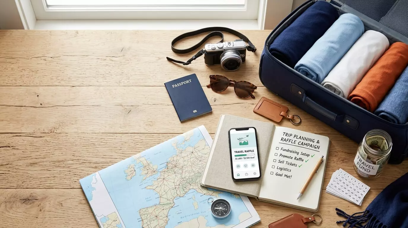Como arrecadar dinheiro de forma organizada com Rifa para Viagem