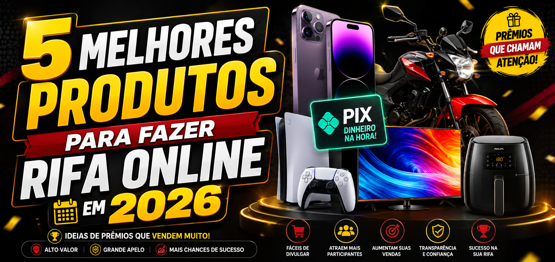 5 Melhores Produtos para Fazer Rifa Online em 2026