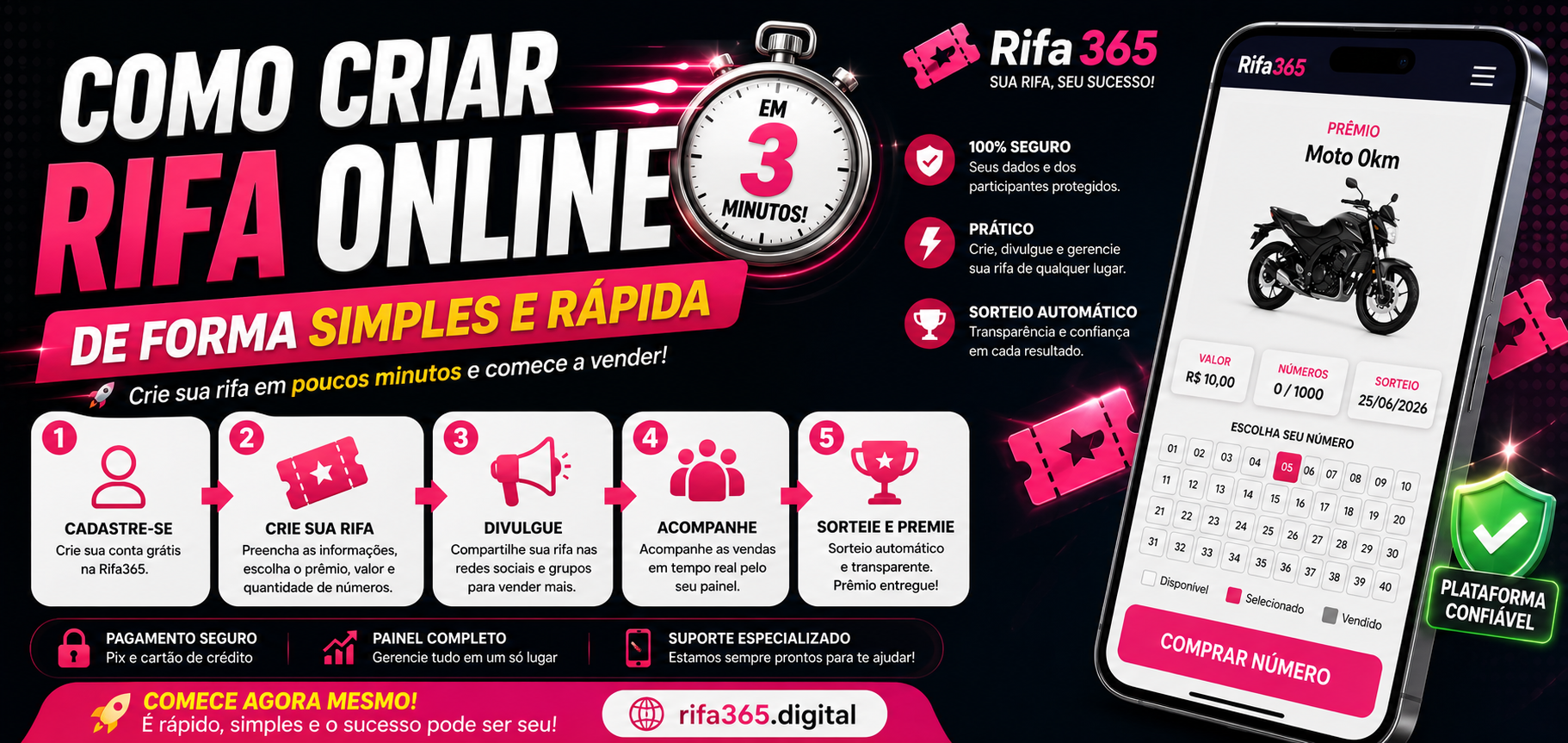 Como criar rifa online de forma simples e rápida