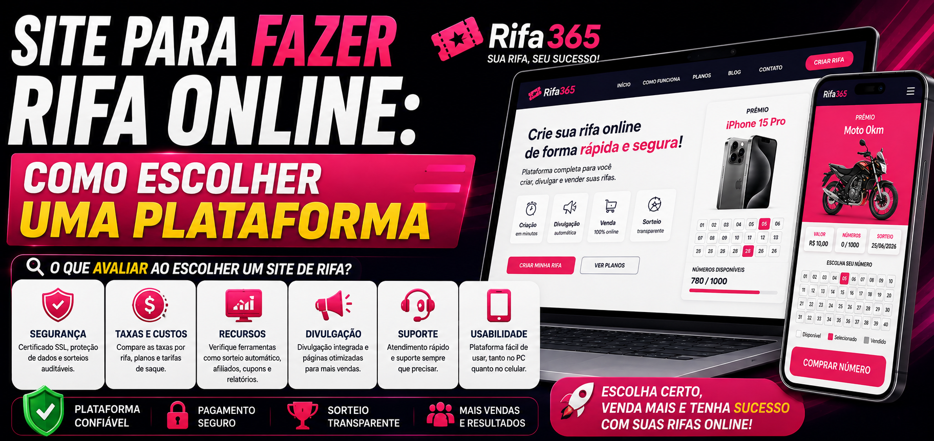 Site Para Fazer Rifa Online: Como Escolher uma Plataforma