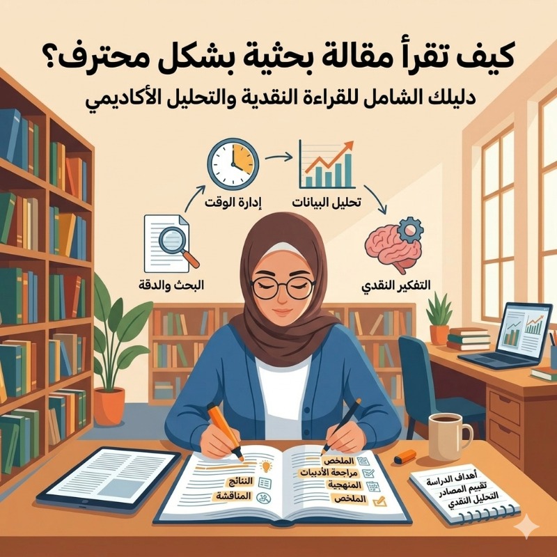 كيف تقرأ مقالة بحثية بشكل محترف؟