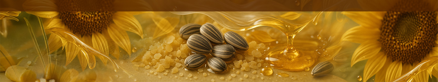 Faixa com girassol e barra marrom