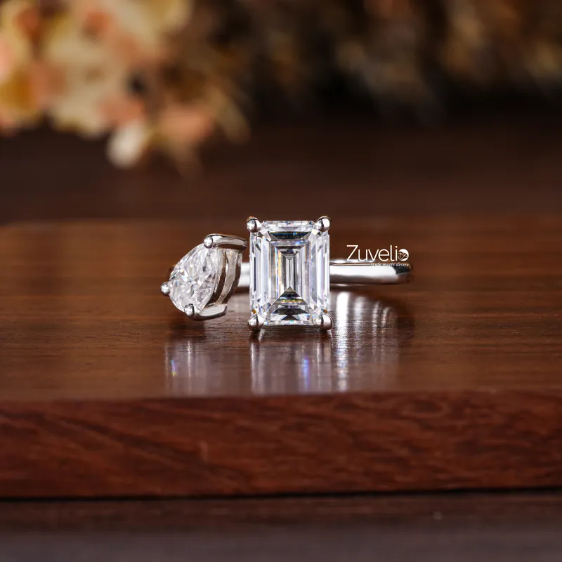 emerald emerald cut engagement ring