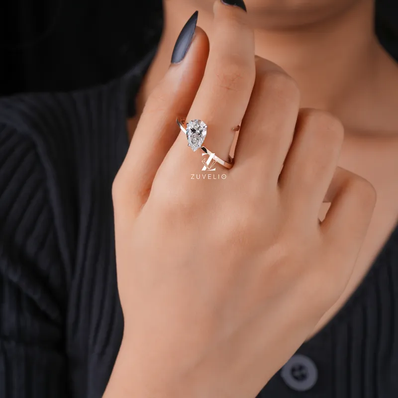  pear cut engagement ring