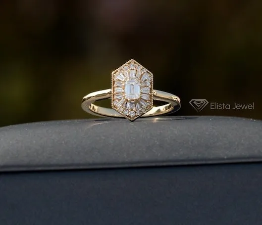 emerald emerald cut engagement ring