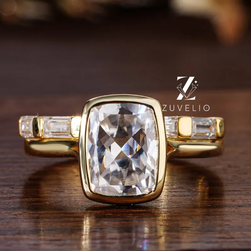 cushion cut engagement ring