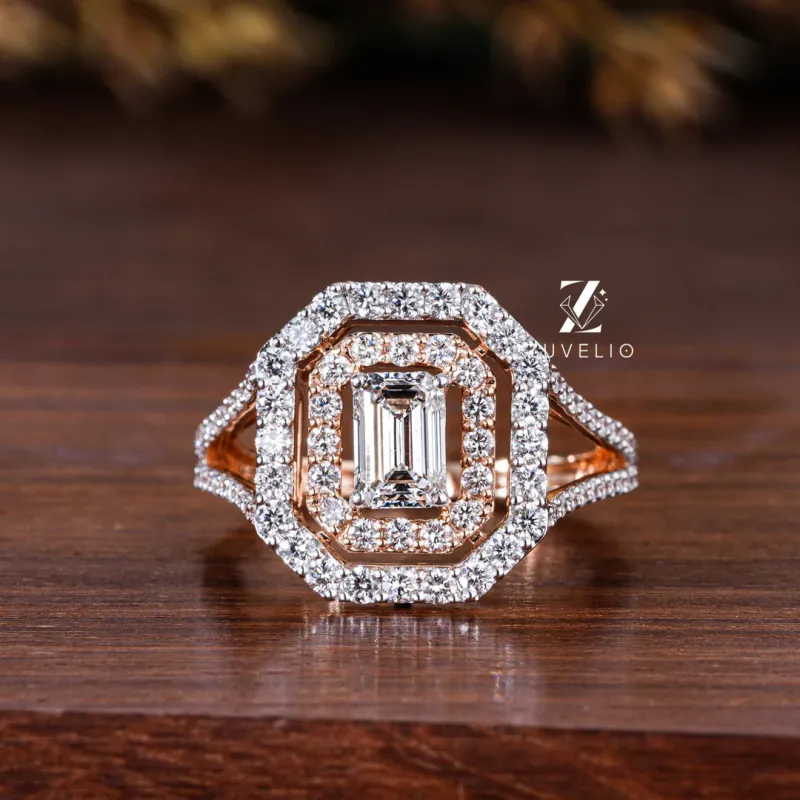 emerald emerald cut engagement ring