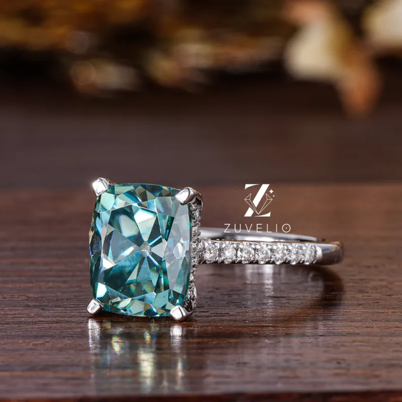 cushion cut engagement ring