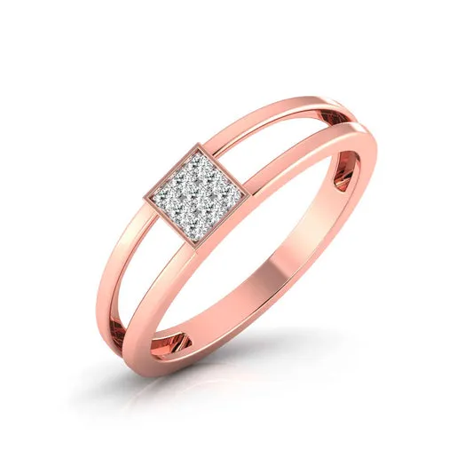 round cut engagement ring