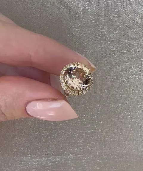 Yasmine Morganite Ring view 14