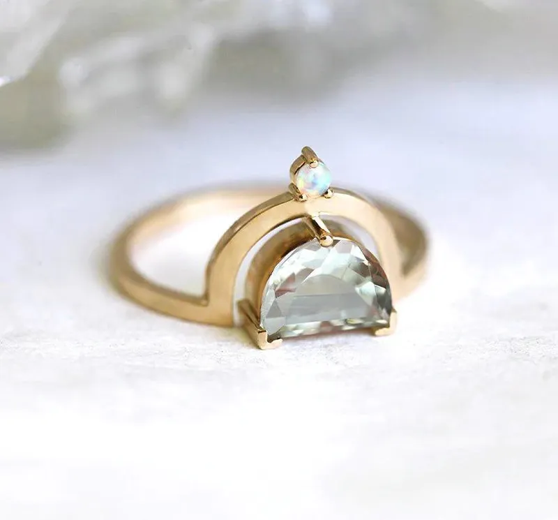 Amethyst Ring, Opal Ring view 2
