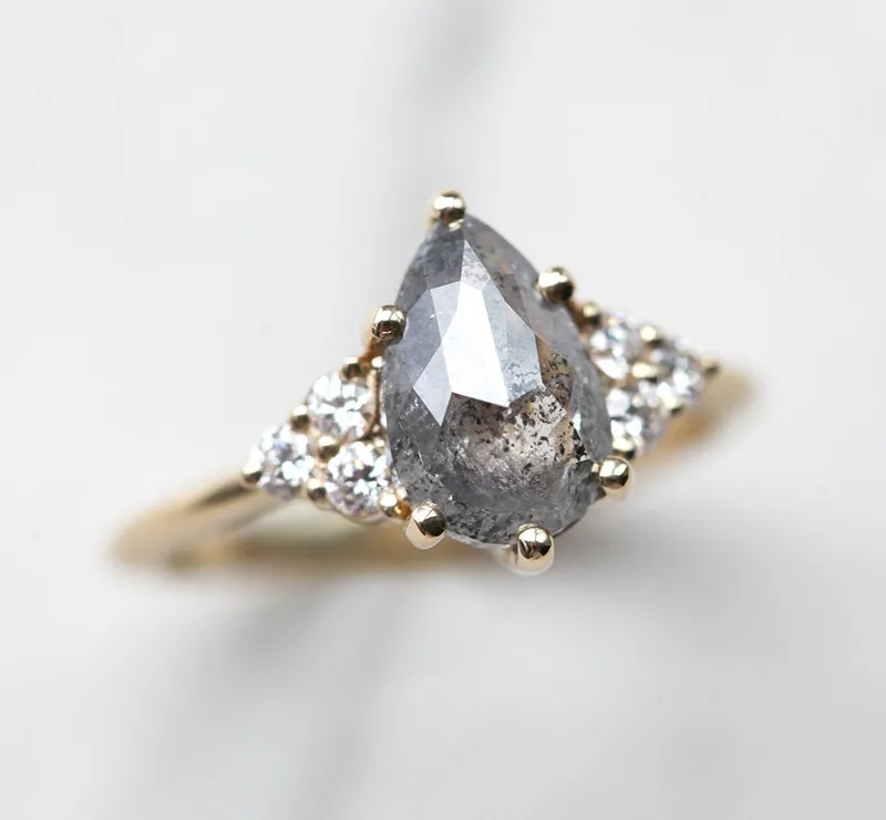 Adelaide Pear Salt & Pepper Ring view 2