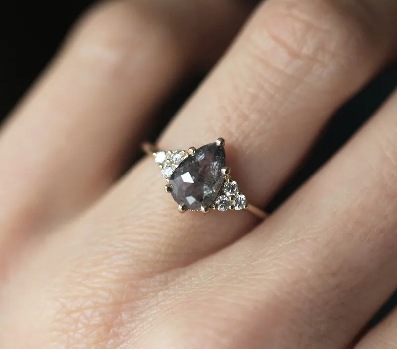 Adelaide Pear Salt & Pepper Ring view 7