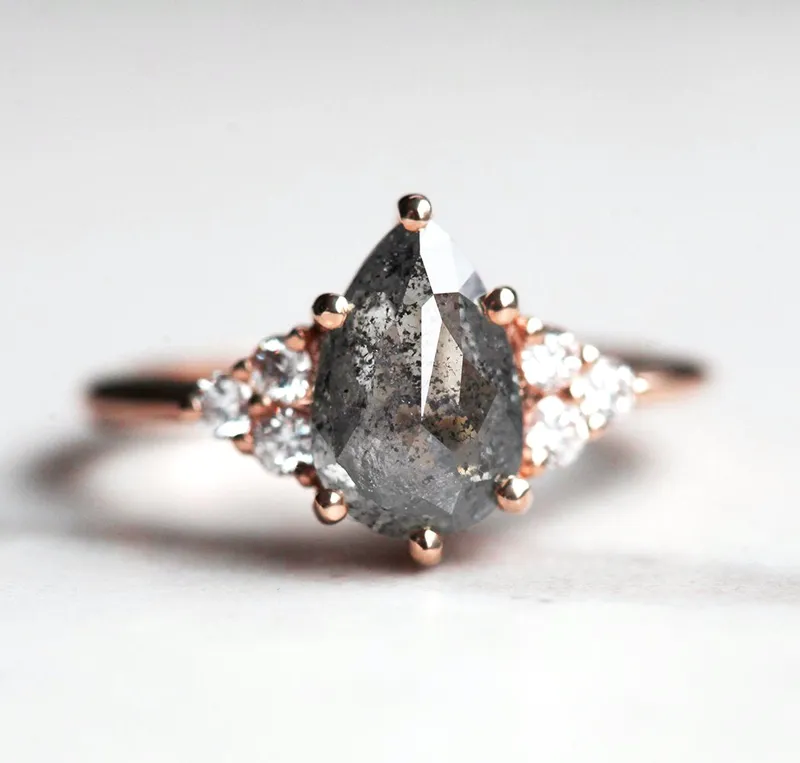Adelaide Pear Salt & Pepper Ring view 8