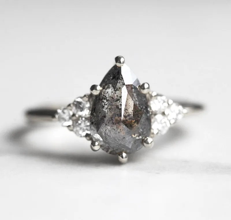 Adelaide Pear Salt & Pepper Ring view 9