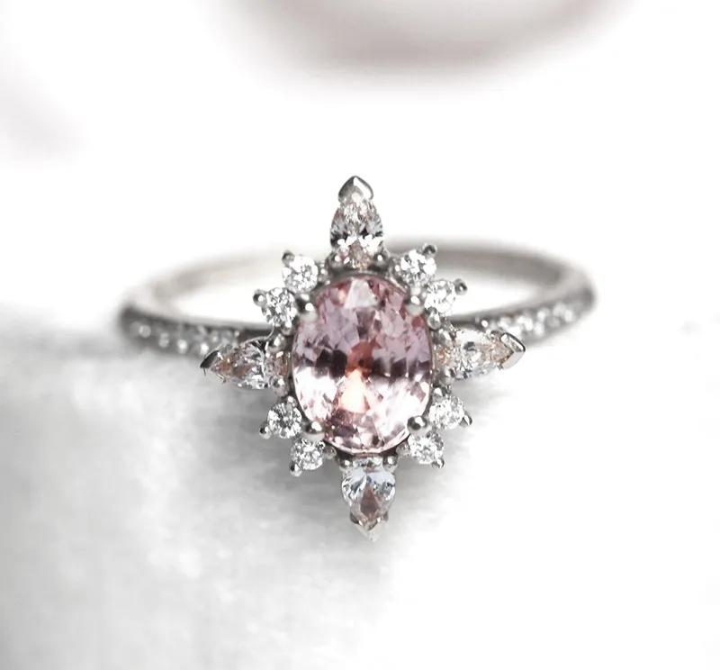 ADRIANA OVAL SAPPHIRE DIAMOND RING vy 12