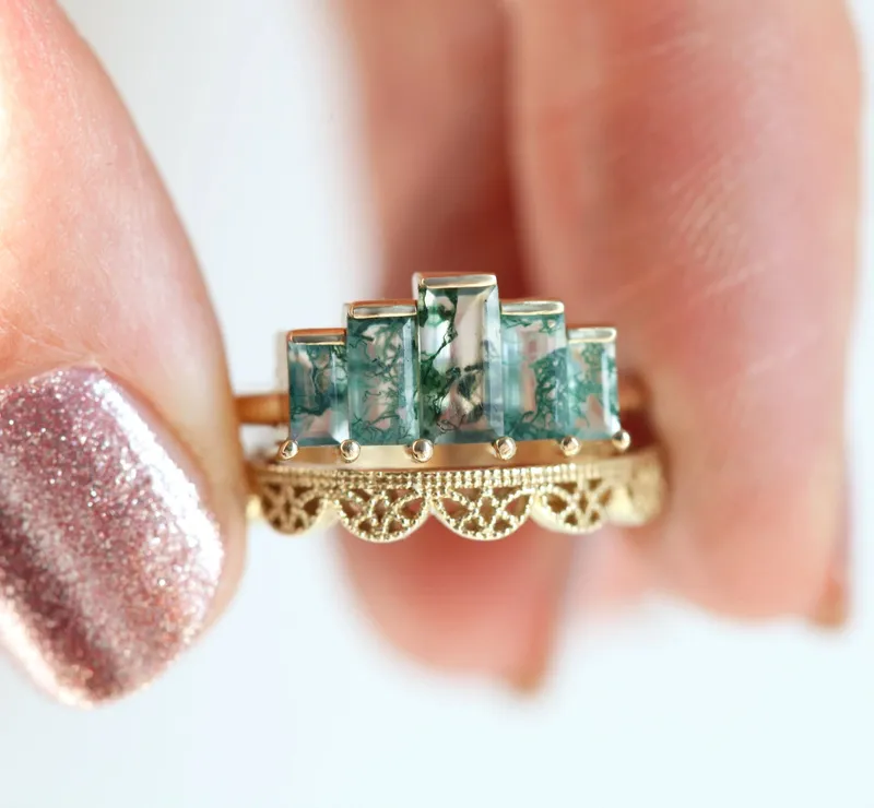 Agatha Baguette Ring view 3