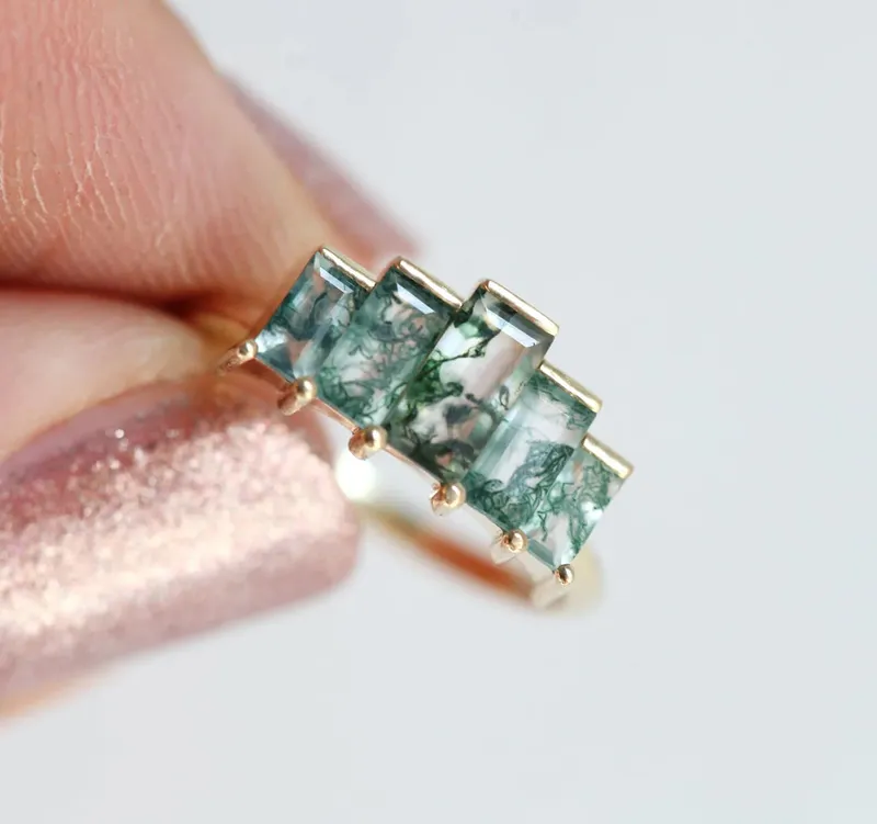 Agatha Baguette Ring view 4