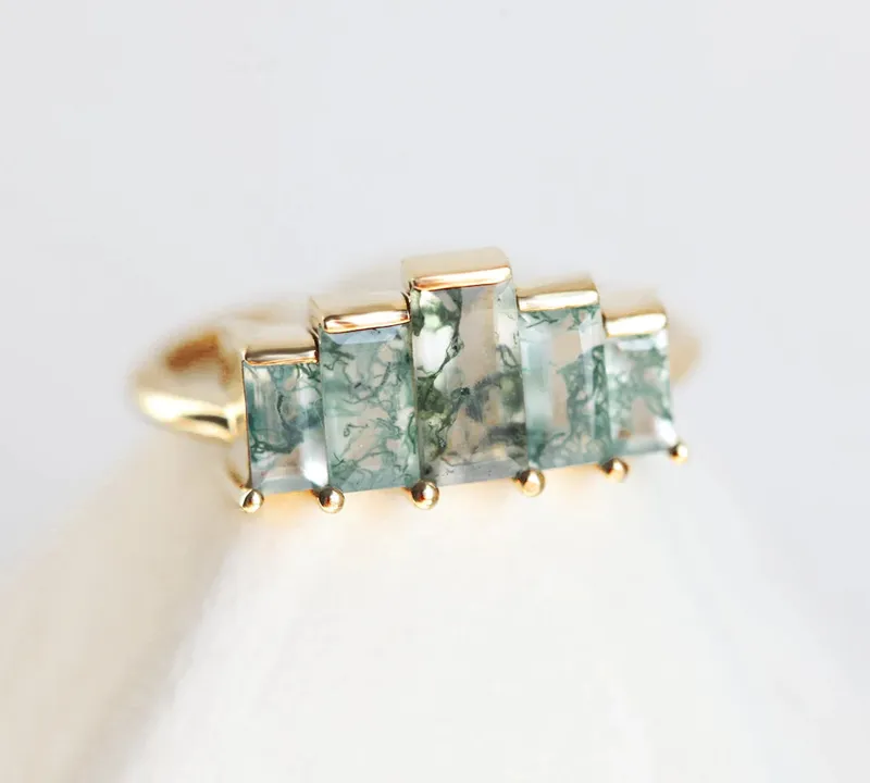 Agatha Baguette Ring view 6