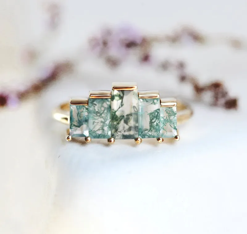 Agatha Baguette Ring view 9