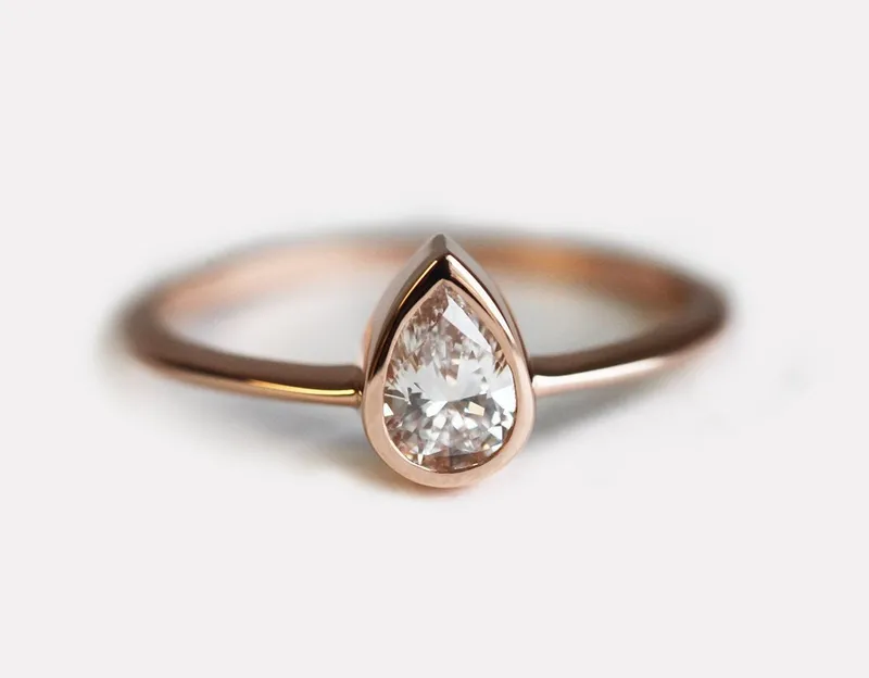 Aisha Diamond Ring diamond pear cut engagement ring