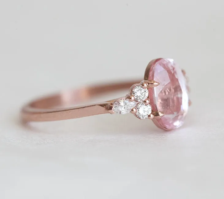 ALESSANDRA OVAL SAPPHIRE DIAMOND RING view 10