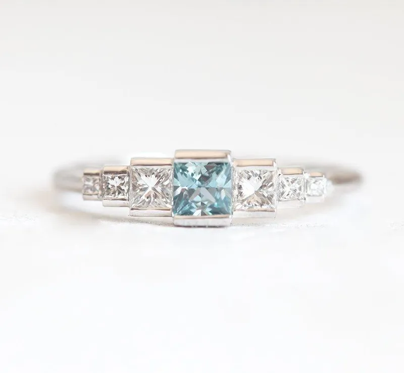 Aletta Teal Sapphire Diamond Ring vy 4