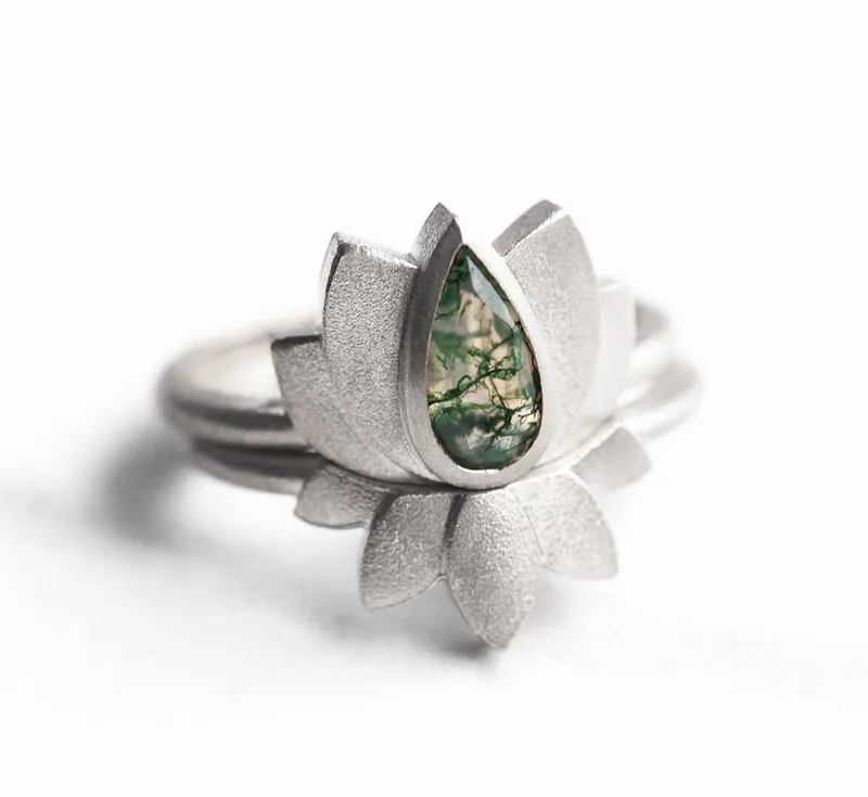 ALICE LOTUS RING SET view 10