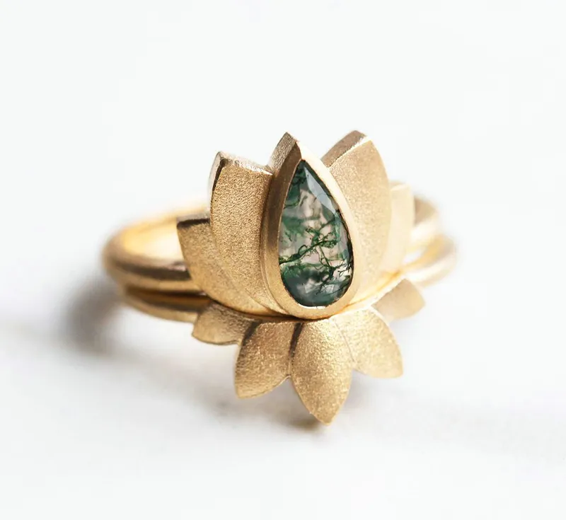 ALICE LOTUS RING SET view 11