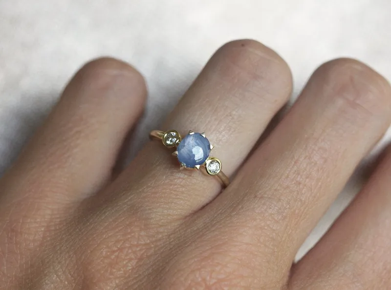 Alina Sapphire Diamond Ring vy 3
