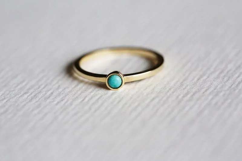 Allison Round Turquoise Ring view 6