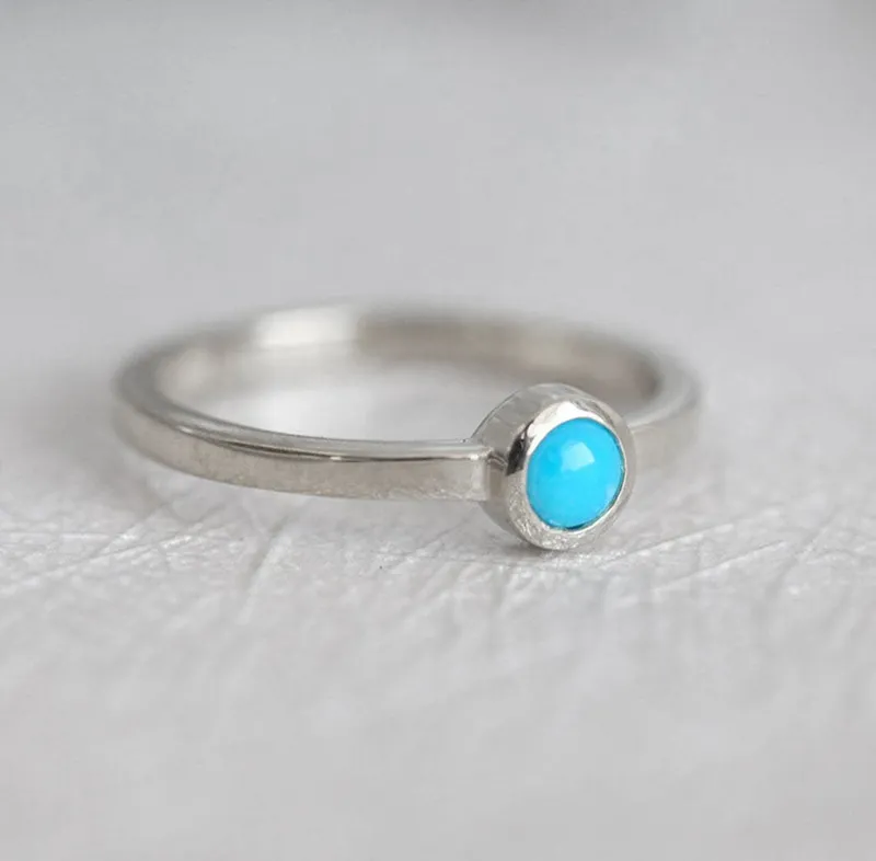 Allison Round Turquoise Ring view 9