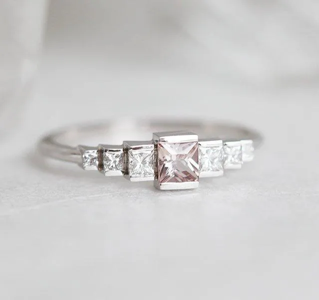 Alohi Sapphire Diamond Ring view 4