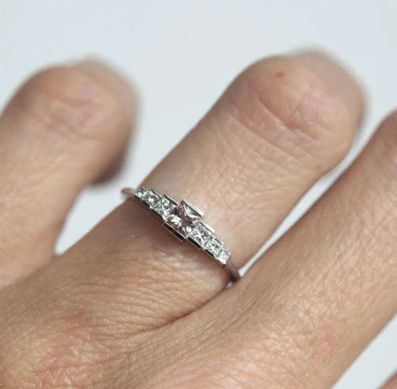 Alohi Sapphire Diamond Ring view 5