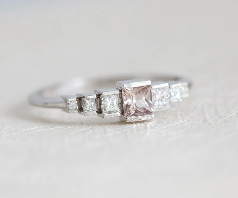 Alohi Sapphire Diamond Ring view 6