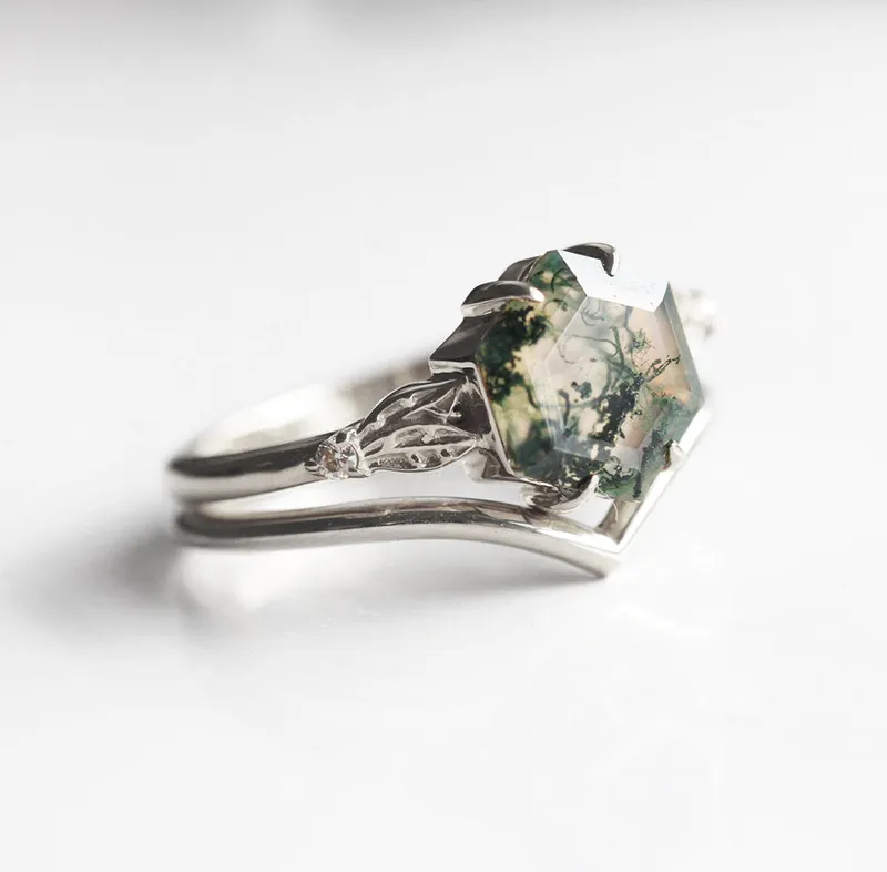 Alyssa Moss Agate Ring view 8