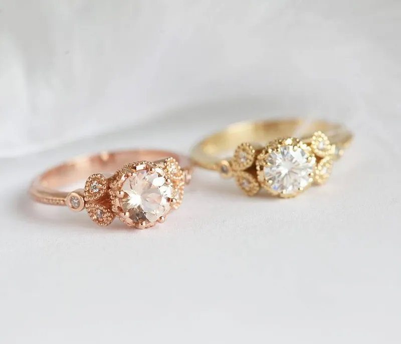 Amanda Moissanite Engagement Ring vy 8