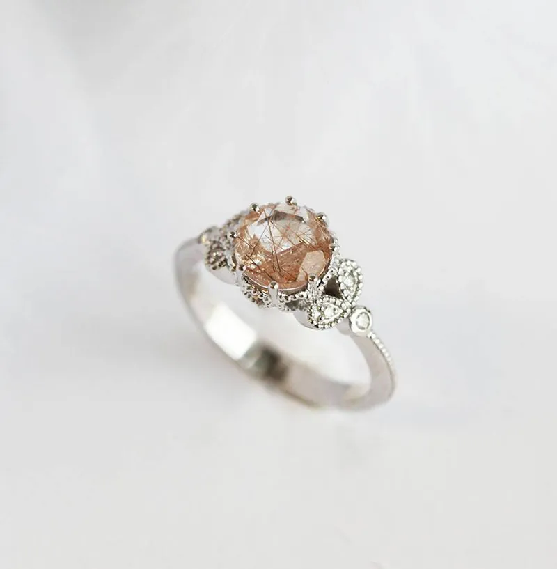 Amanda Round Quartz Ring view 5